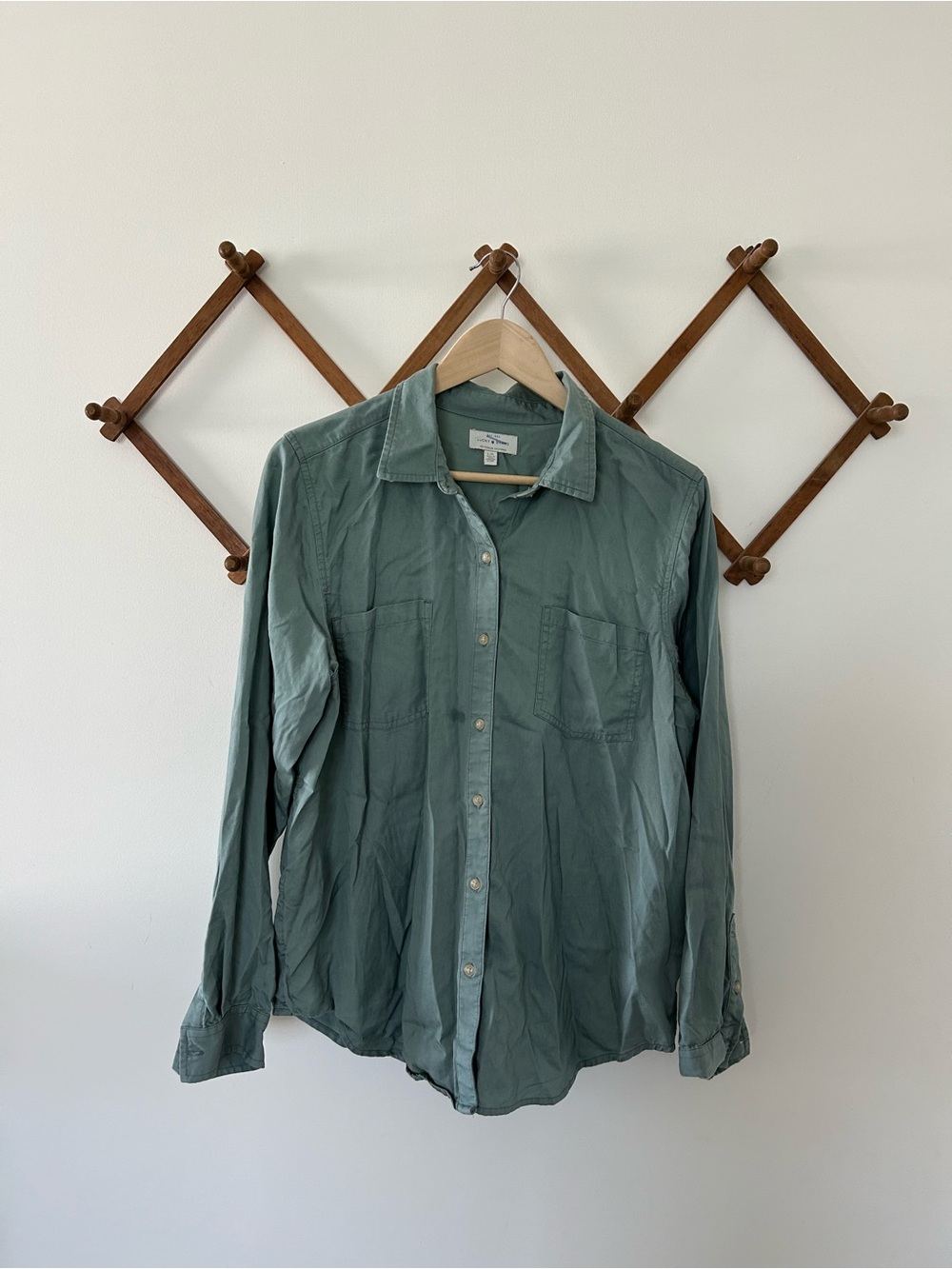 Lucky Brand Light Teal Button-Down Shirt